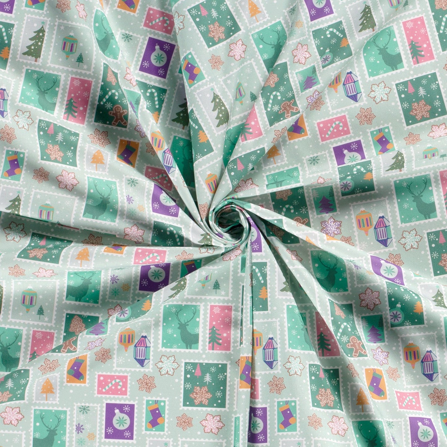 Popeline de coton Déco Noël