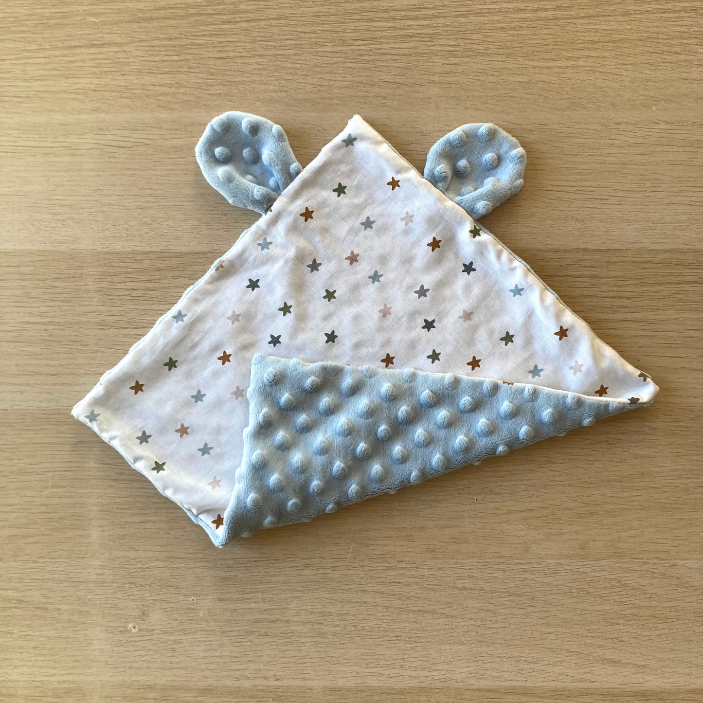 KIT Doudou Lapinours Étoiles / bleu ciel