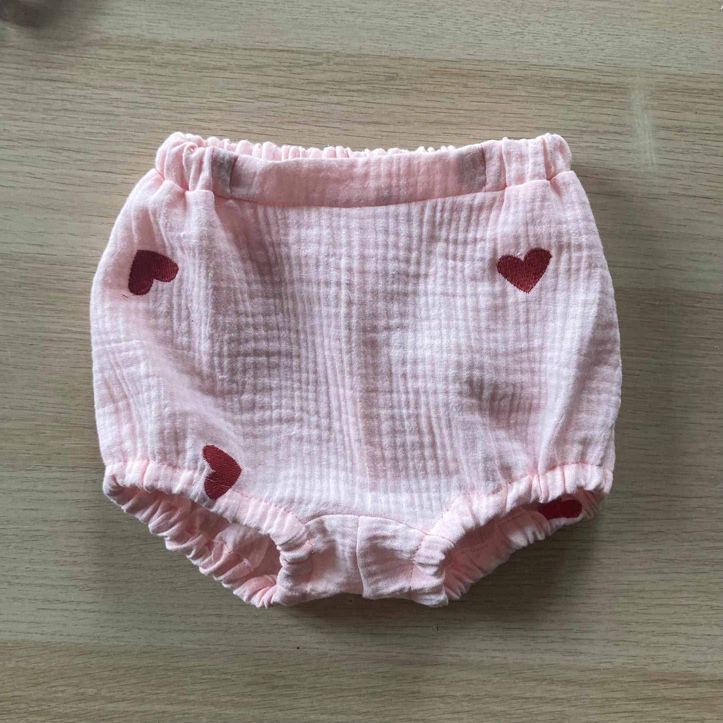 Double Gaze Cœurs brodés