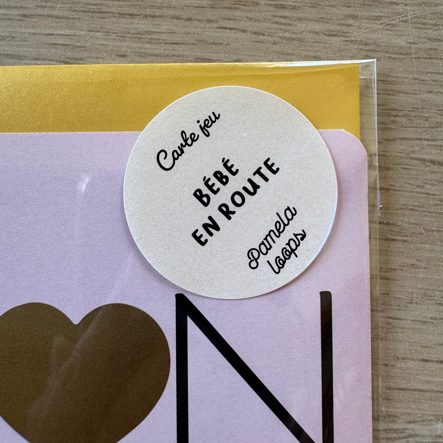 Carte à gratter "Bébé en route"