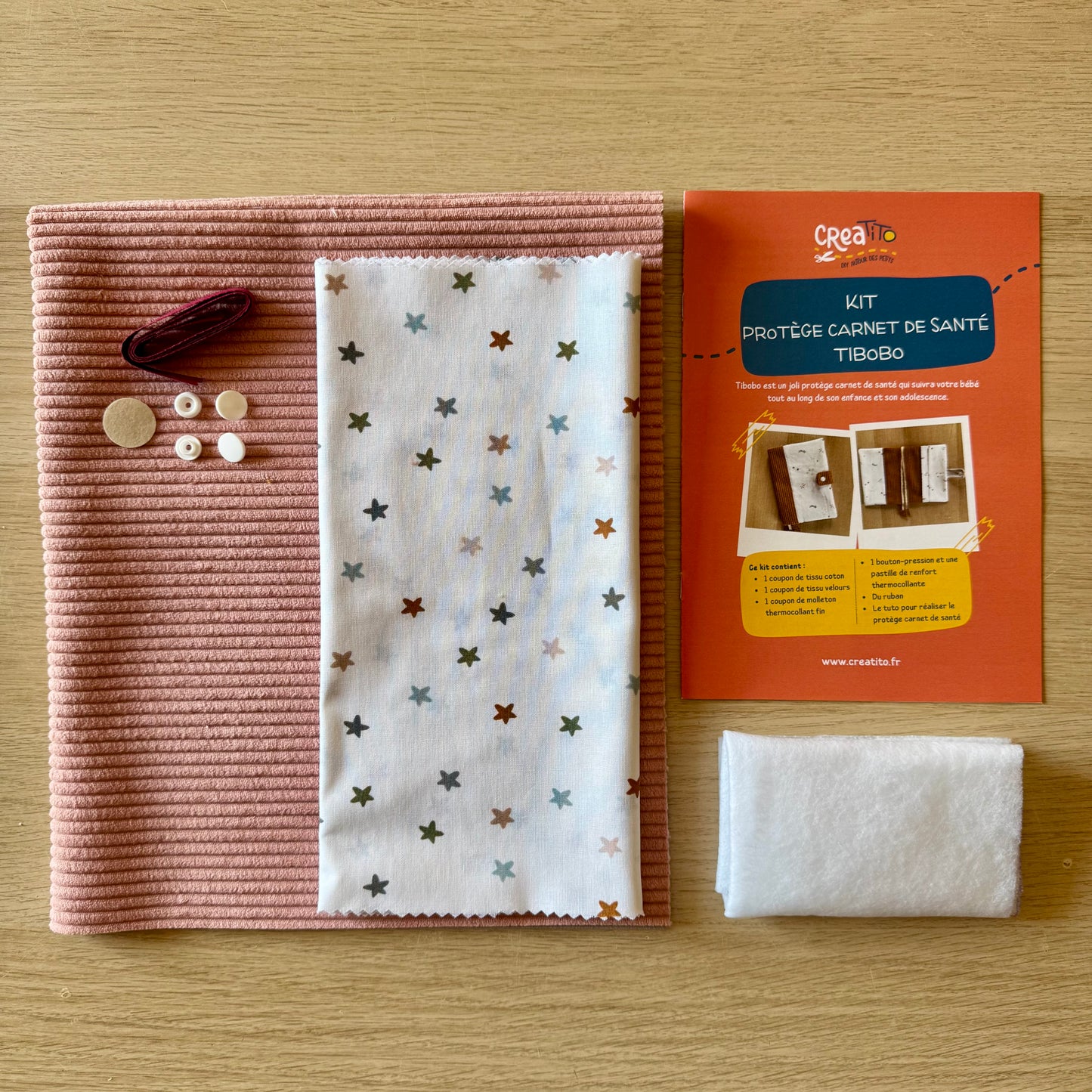 KIT Protège carnet de santé Tibobo Étoiles (2 coloris)