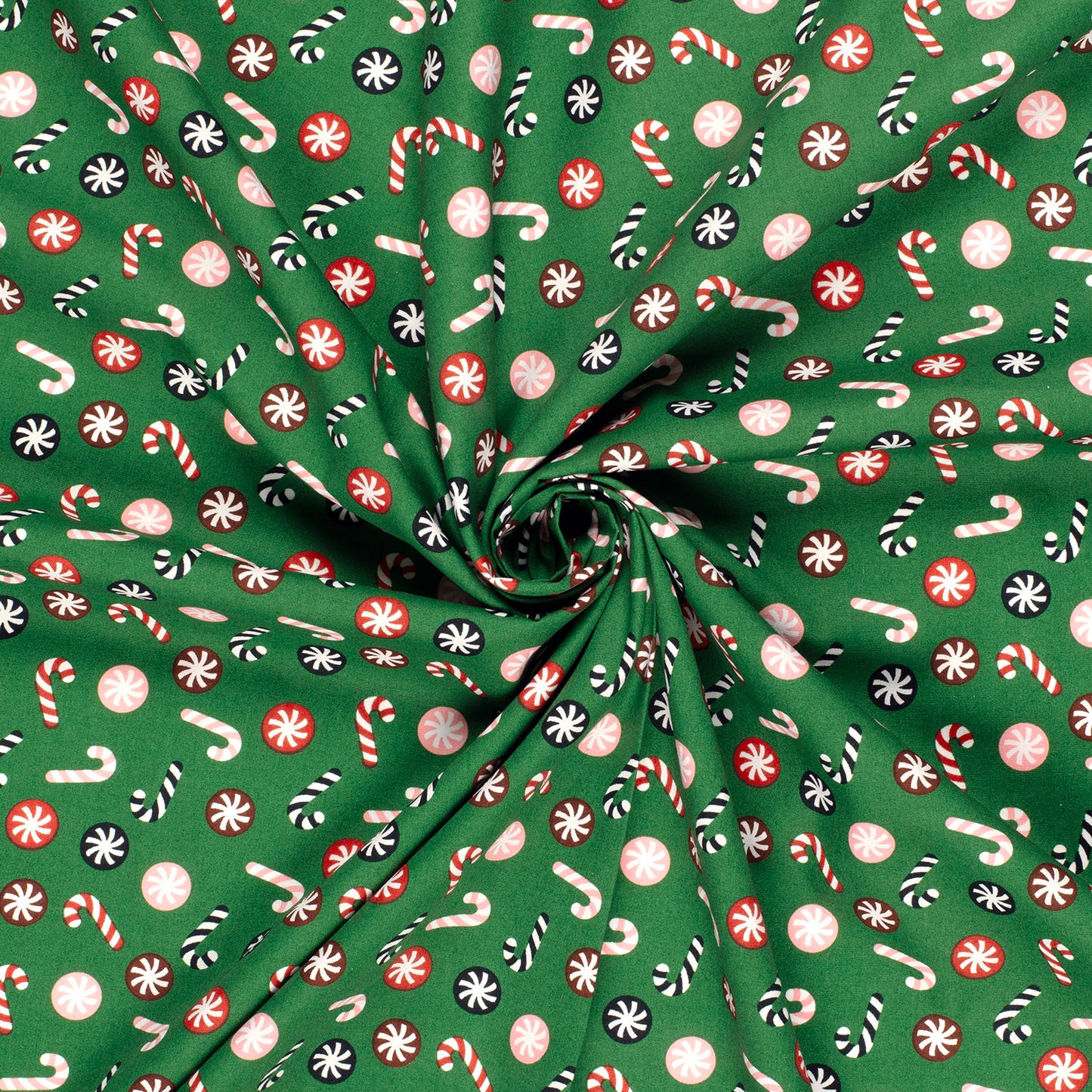 Popeline de coton Sucres d'Orge