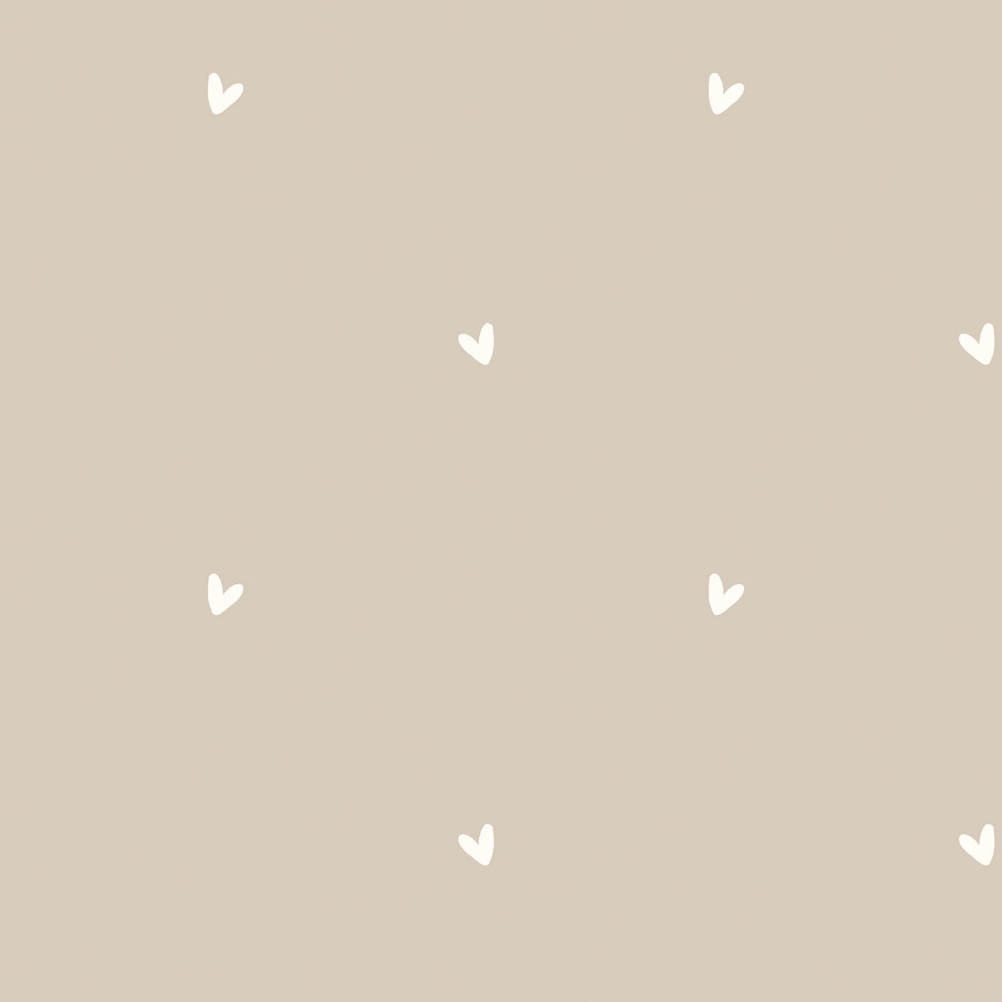 Popeline de coton Amour beige