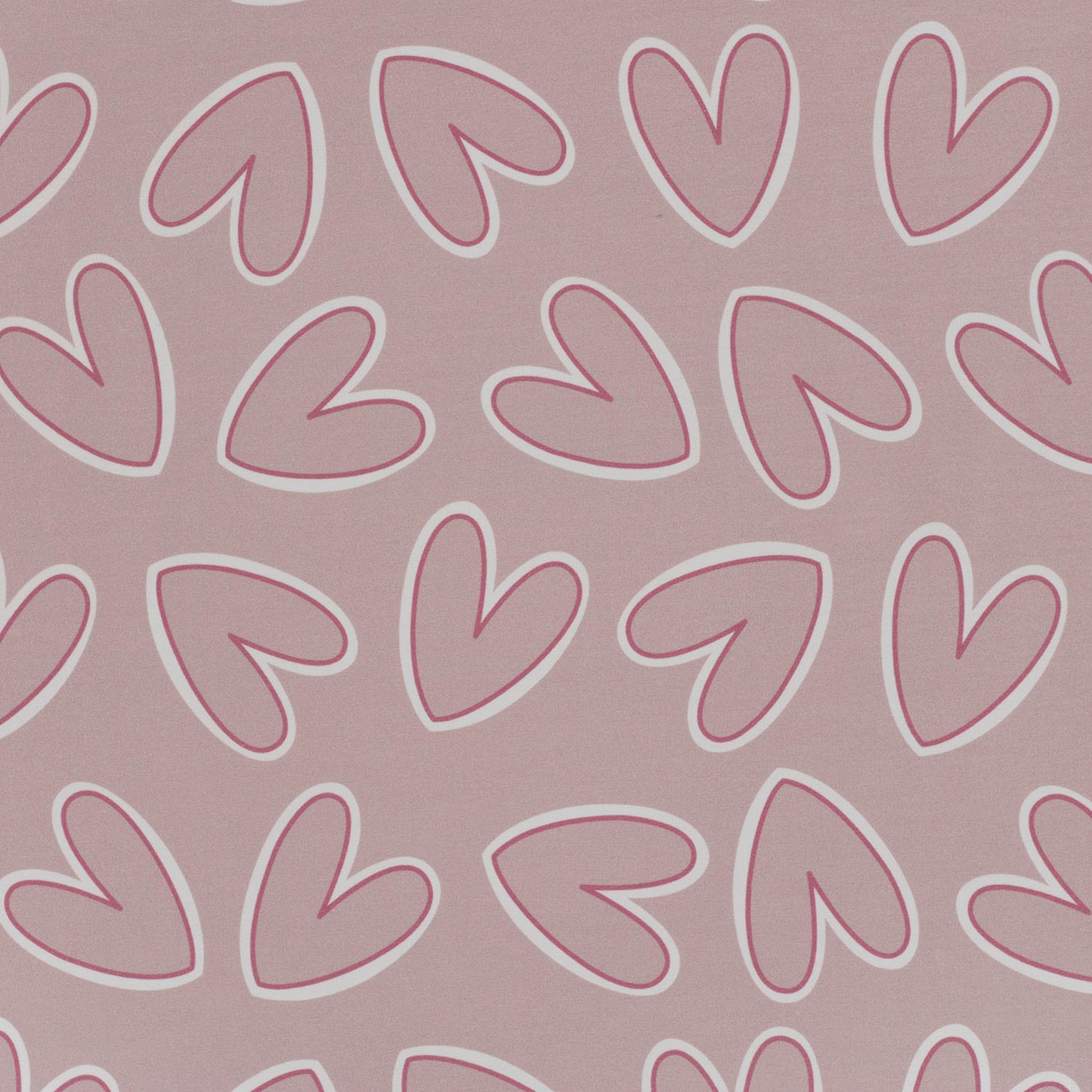 French Terry Love Mauve