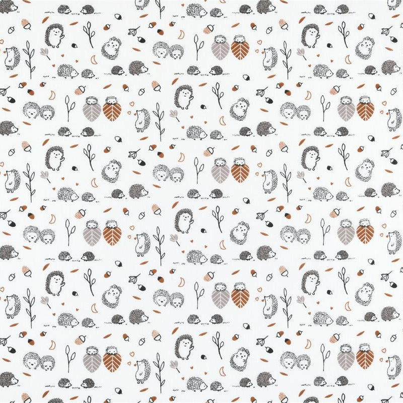 Toile de coton Hérissons