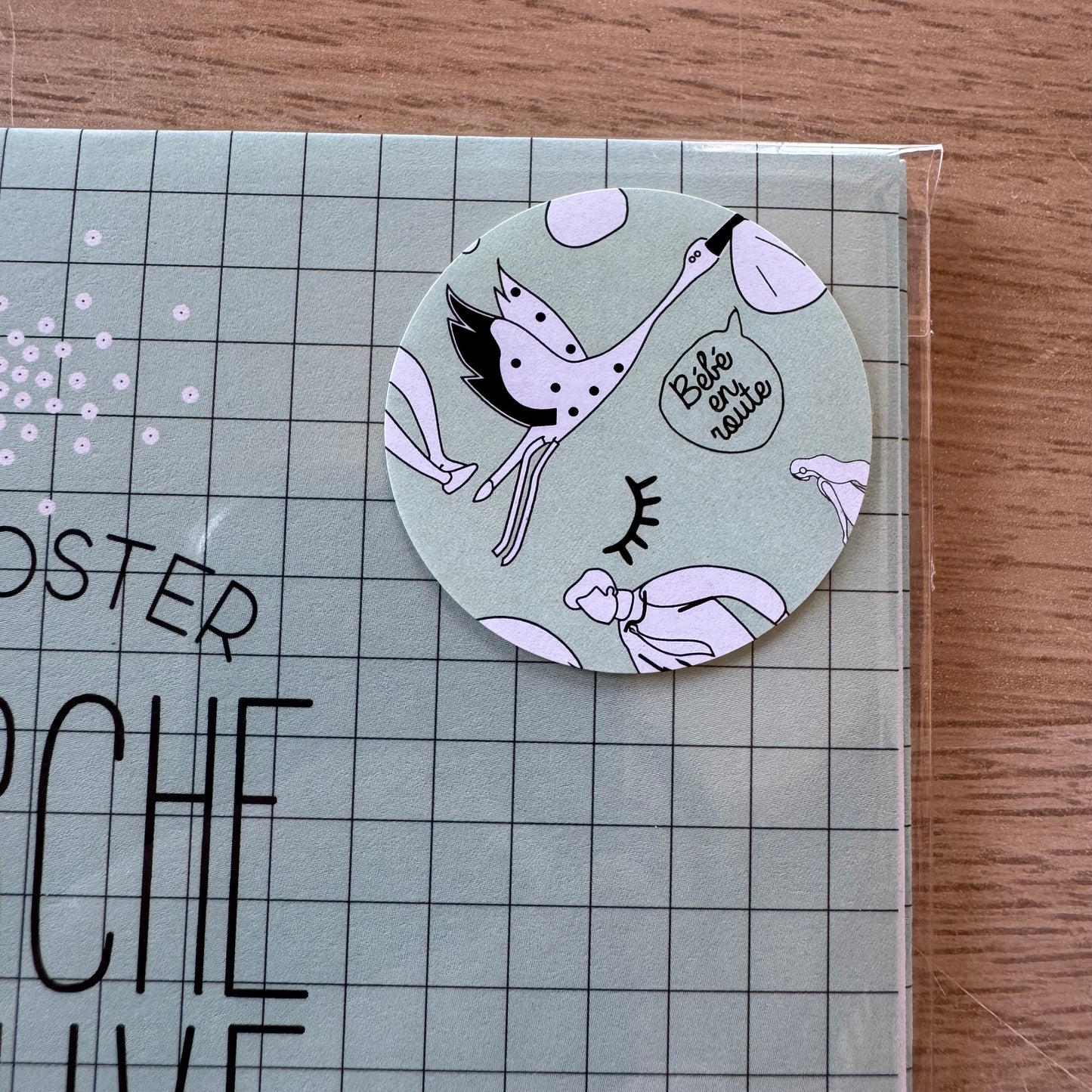 Carte/poster Cherche et trouve "Bébé en route"