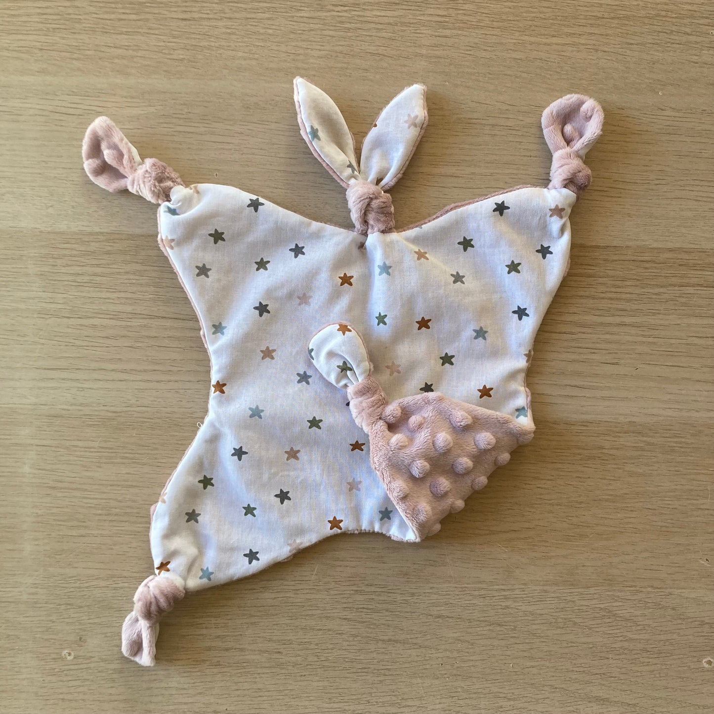 MKIT doudou Papatte Étoiles / rose