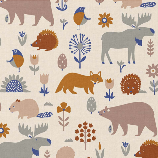 Toile de coton Copains des Bois