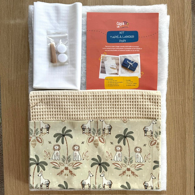 KIT Tapis à langer nomade Popi Safari
